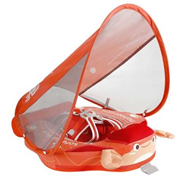 Imagem de HECCEI Acrescente a mais nova boia de natação para bebês Mambobaby com dossel para piscina sólida treinador de natação para treinamento de natação sem ar boias de água não infláveis para crianças (rab)