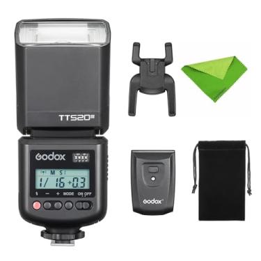 Imagem de Godox TT520III Flash Speedlite na câmera, gatilho sem fio de 433 MHz com transmissor RT, modos GN33 S1/S2 compatíveis com câmeras Canon, Sony, Nikon, Fujifilm, Panasonic e Olympus
