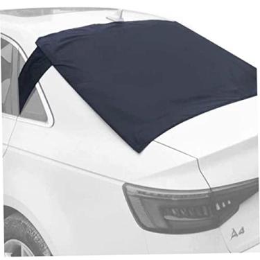 Imagem de Capas de neve para para-brisas, tampa da janela traseira do carro, tampa da janela traseira, cobertura dobrável de fixação do carro para para-brisas contra neve, gelo, geada, poeira, radiação UV e sol
