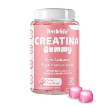 Imagem de Creatina Gummy 60 Gomas 4,5g Tem Vida - 3g de Creatina por porção - Praticidade e Performance (60 Gomas, Tutti-Frutti)