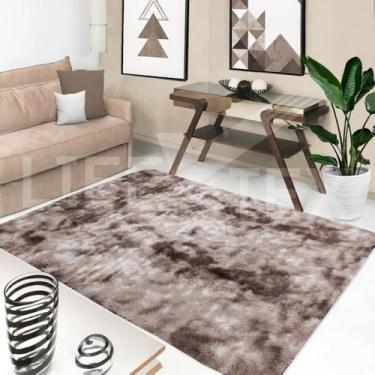 Imagem de Tapete Para Sala Felpudo 2,40 x 2,00 Mt (Marrom Mesclado)