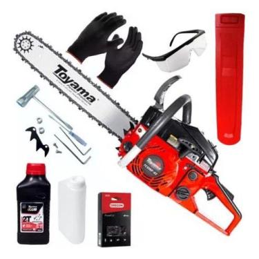 Imagem de Motosserra A Gasolina 54cc Toyama Tcs58fg2 20at Sabre 50cm, Vermelho