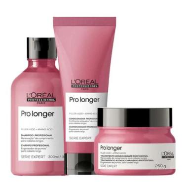 Imagem de Kit loreal pro longer sh300ml + cond200ml + masc250gr