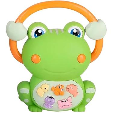 Imagem de Brinquedo Musical Interativo para Bebê – Sapinho Educativo com Sons de Animais, Melodias e Luzes | Coordenação Motora e Estímulo Sensorial. (Sapinho)