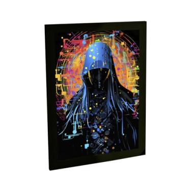 Imagem de Quadro Decorativo Ai Ceifeiro Tecnologia Ilustração Cyberpunk Poster Quarto Sala