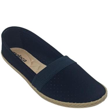 Imagem de Sapatilha Feminina Moleca microperfuros, Preto, 35