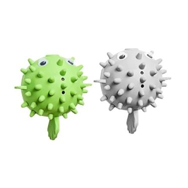 Imagem de Fenteer 2pcs gatos catnip bolas gatos face scratchers, à prova de poeira, limpeza, presentes para brinquedos de gatinho para a janela da parede