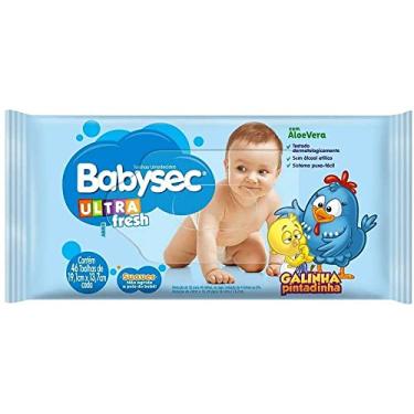 Imagem de Babysec Toalhas Umedecidas Ultrafresh Galinha Pintadinha Azul 46 Unidades De 19 1X13 7 Cm