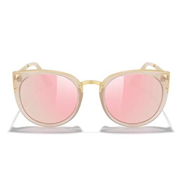 Imagem de MERRY'S Óculos de sol polarizados S7001 para meninas com olho de gato para crianças, Armação Tra rosa/metal dourado/lente espelhada rosa, Free