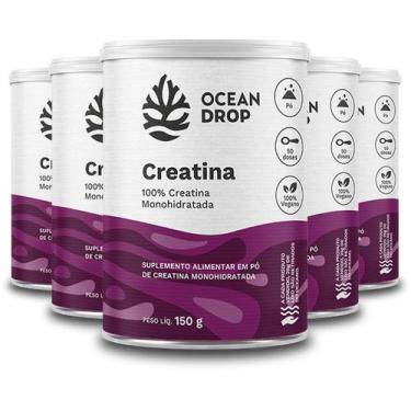 Imagem de Kit 5 Creatina Monohidratada Ocean Drop Vegana 150G
