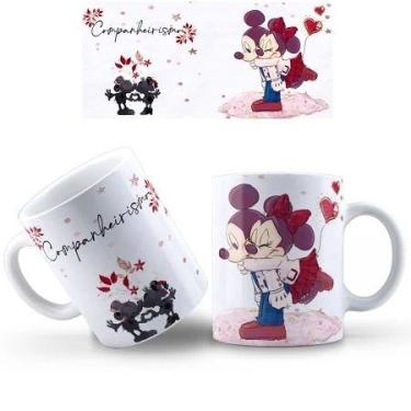 Imagem de Caneca Mickey e Minnie COM SEU NOME de Porcelana - loja dinka