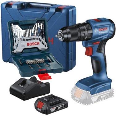 Imagem de Kit Furadeira Parafusadeira Impacto Gsb 185 Li Bosch 33 Pcs