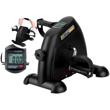 Imagem de Mini Bike Bicicleta Simulador Ergometrica Portátil Ajustável Com Monitor Lcd Exercícios De Pernas E Braços Fisioterapia Resistência Fmb1000 The Black Tools