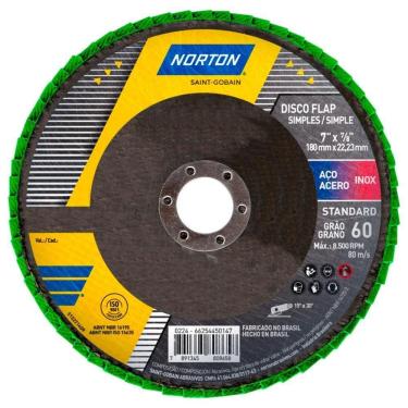 Imagem de Disco De Lixa Flap Disc 4.1/2Pol Fibra Standard Norton