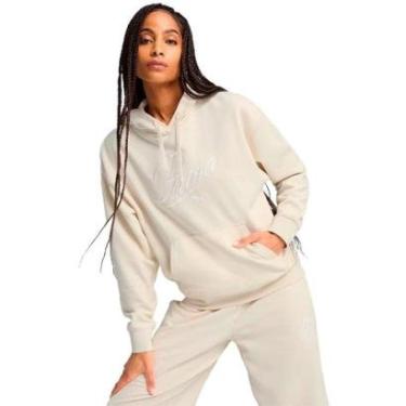 Imagem de Blusão Puma Script Comfort Hoodie Feminino-Feminino
