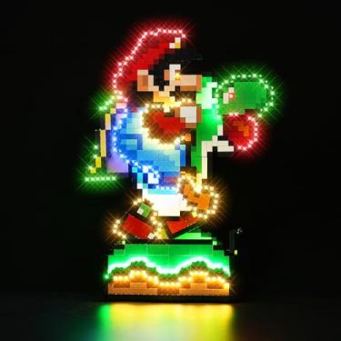 Imagem de Rorliny Kit De Iluminação Led Compatível Com Lego Super Mario World: E Yoshi, Conjunto Criativa 71438 (Sem Modelos)