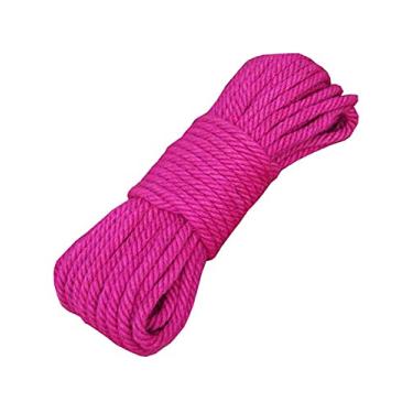 Imagem de Fendawn Strive Corda De Cânhamo, Fio Juta Natural Para Decoração Artesanato, 6 Mm X 20 M (1/4 Polegada, 65 Pés), Rosa