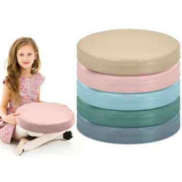 Imagem de Juexica 5 almofadas flexíveis extra grossas para assoalho, almofadas coloridas sortidas para sala de aula, assentos flexíveis e macios para crianças aprendendo a sentar creche, cadeira escolar (cores