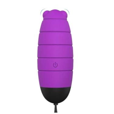 Imagem de Vibrador Bullet Brinquedo Erótico Compacto 9 Modos Estimulador Clitoriano Recarregável [ROXO] 5986