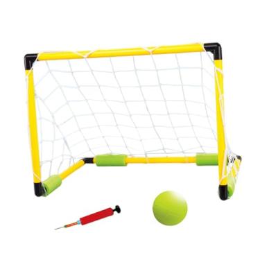 Imagem de menolana Conjunto de jogo de polo aquático com bolas e bomba, brinquedo aquático para piscina, futebol, brinquedo flutuante, jogos de piscina, brinquedos para, 46x33x33cm