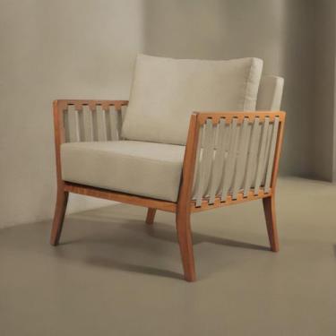 Imagem de Poltrona Decorativa Madeira Maciça Helena - Castellar Móbile