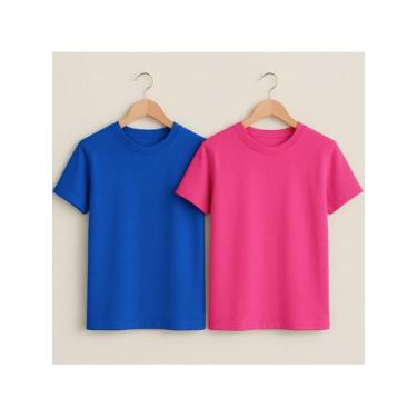 Imagem de Kit 2 Camisetas Básicas Streetwear Camisa T-Shirt Masculina Slim  Algo