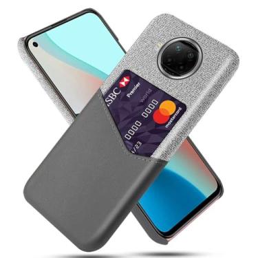 Imagem de Capa para Xiaomi Redmi Note 9 PRO 5G,Tela e tampa de couro PU,Antideslizante,360°cobertura completa à prova de choque com 1 slot de cartão atrás,Prevenção de queda-Gray