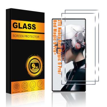 Imagem de Pusiikeer Protetor De Tela Vidro Temperado Com Dureza 9H, Antirriscos E Fácil Instalação Para Zte Nubia Red Magic 9 Pro