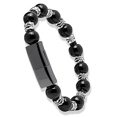 Imagem de Micro USB Cabo de carregamento curto portátil moderno carregador de pulseira de couro trançado cabo de transferência de dados de pulso personalidade perfeita dia dos namorados/aniversário/presente de