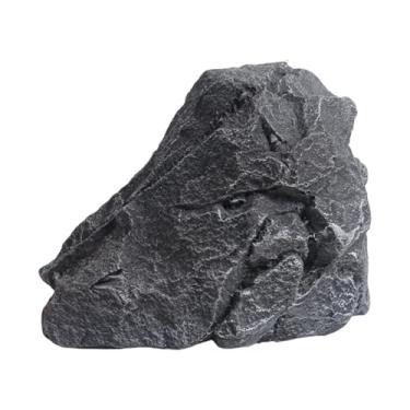 Imagem de Gralara Ornamento de textura de espuma de arenito artificial para paisagem, pedra falsa realista para decoração de interiores e jardins externos, 35 Cm X 22 Cm X 28 Cm