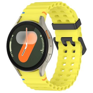 Imagem de Sodhad Pulseira marinha para Galaxy Watch 7 6 5 4 Fun Lemon (fecho preto)