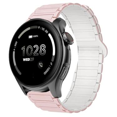 Imagem de Pulseira de relógio inteligente Cubitt Viva Pro, pulseira esportiva de silicone de liberação rápida Lamshaw compatível com relógio inteligente Cubitt Viva Pro, Viva, Aura Pro, Aura (rosa, pulseira de