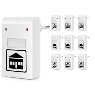 Imagem de 100-240V, 10Pcs, Repelente Ultrassonico, Repelente Eletronico, Kit Repelente Eletrônico de Tomada, Insetos Ultrassônico, para Mosquitos, Ratos, Baratas, Ratos, Insetos, Aranha, Formiga, Moscas
