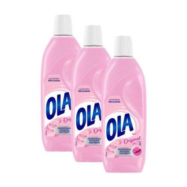 Imagem de Kit com 3 Lava Roupas Ola Original 1L Cada