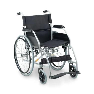 Imagem de Cadeira De Rodas Dobrável Compacta em Aço Carbono até 120 Kg D100 Dellamed