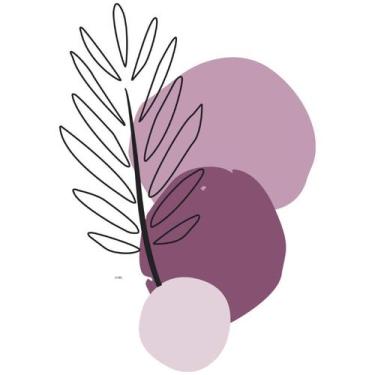 Imagem de Papel De Parede 140X97 Adesivo Decorativo Floral Ramos Rosa - Nova Cor