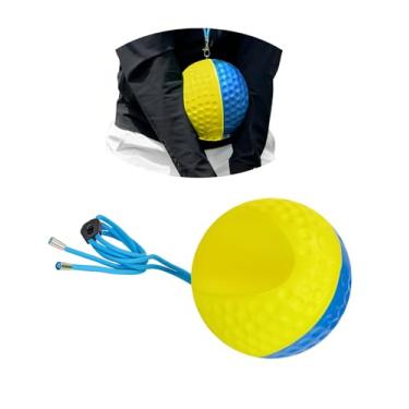 Imagem de Bola auxiliar de treinamento de golfe para precisão de impacto e balanços consistentes - Conexão do corpo mestre para consertar fatias, escavar e asa de frango | Ferramenta de treinamento de golfe