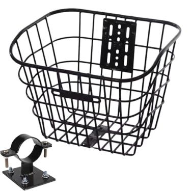 Imagem de Cesta de Bicicleta Dianteira - Porta-Objetos Para Bicicletas,Amovível para Guiador Dianteiro de Trotinete Transportador de Armazenamento para Animais de Estimação como Cães e para Homens e Mulheres