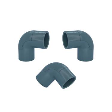 Imagem de Kit 3Un Cotovelo 90° C/Janela P/Eletroduto 1/2pol PVC Antichamas (Cinza)