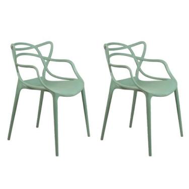 Imagem de Kit 2 Cadeiras Alegra Polipropileno Mesa Jantar Cozinha Varanda Jardim