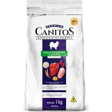 Imagem de Ração Canitos Adultos 1Kg - Raças Pequenas e Médias - Nutrição Completa e Saborosa