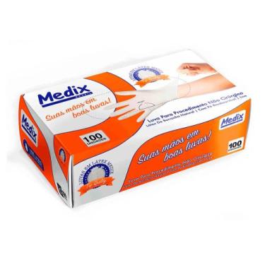 Imagem de Luva de Látex para Procedimento não Cirúrgico com Pó Caixa c/ 100 unid