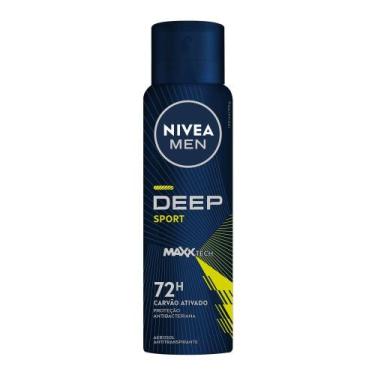 Imagem de Desodorante Nivea Aerosol Deep Sport Maxxtech Masculino 200ml