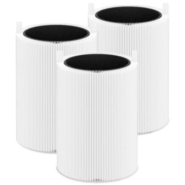 Imagem de Pacote com 3 filtros de substituição 411i e 411a Max compatíveis com purificador de ar Blue Pure 411i e 411a Max, filtro Blue Pure 411i Max, número de peça F4MAX
