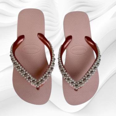 Imagem de chinelo havaianas personalizados cavallini - havainas, Rosa bale, 33/3