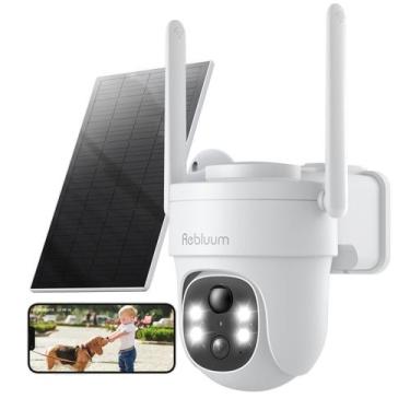 Imagem de Câmera de segurança Rebluum 5MP Solar Outdoor Wireless 360 PTZ