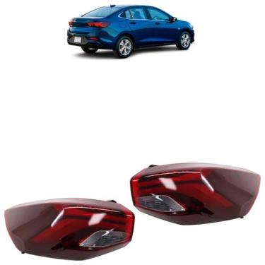 Imagem de Lanterna Traseira Onix Plus 2020 A 2025 Bicolor LED Canto - Automotive