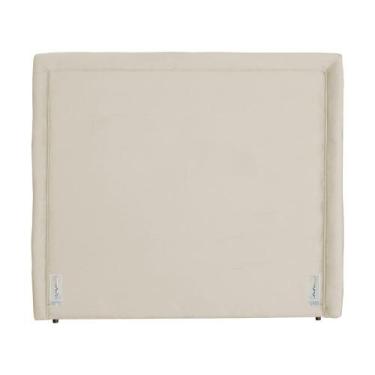 Imagem de Cabeceira Solteiro 90 cm Requinte Para Cama Box Stella Veludo - Estopa