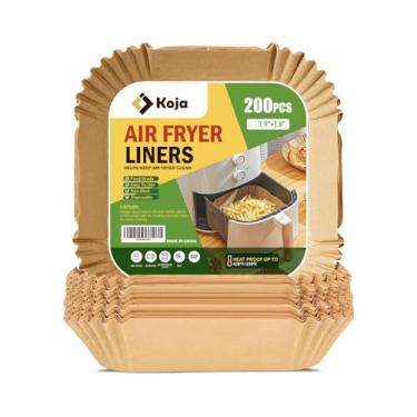 Imagem de Forros de papel para fritadeira a ar - Quadrados de 20 cm, 200 peças