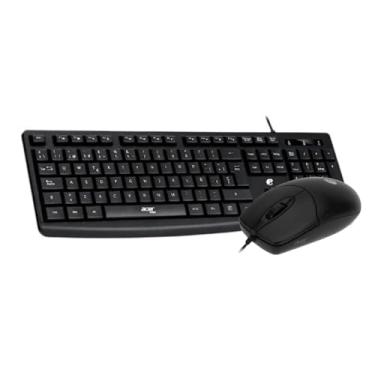Imagem de kit teclado eMachines ABNT2 e Mouse com Fio USB, Plug and Play, Preto